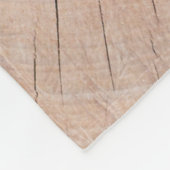 Braune Holzplatte Fleecedecke (Ecke)