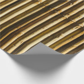 Braune Holzplatte Geschenkpapier (Ecke)