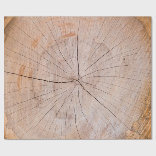 Braune Holzplatte Geschenkpapier (Flach)