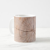 Braune Holzplatte Kaffeetasse (Vorderseite Links)