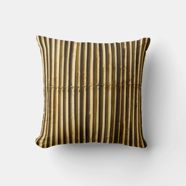 Braune Holzplatte Kissen (Vorderseite)