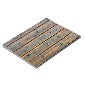 Braune Holzplatte Notizblock (Linke Seite)