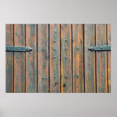 Braune Holzplatte Poster (Vorne)