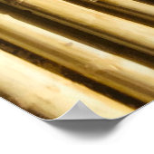 Braune Holzplatte Poster (Ecke)