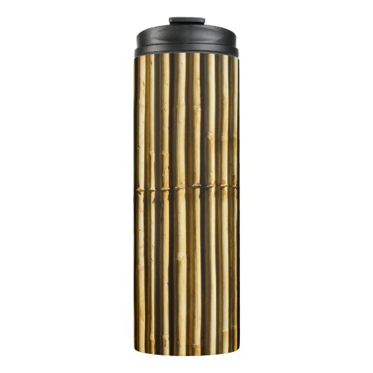 Braune Holzplatte Thermosbecher (Vorderseite)