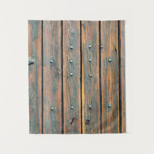 Braune Holzplatte Wandteppich