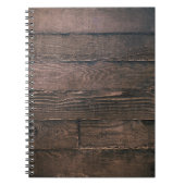 Braune Holzplatten Notizblock (Vorderseite)