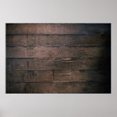 Braune Holzplatten Poster (Vorne)