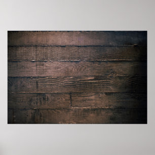 Braune Holzplatten Poster