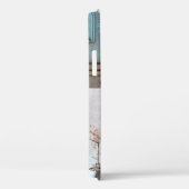 Braune Holztür auf weißem Gebäude Case-Mate iPhone Hülle (Rückseite / Rechts)