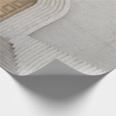 BRAUNE HOLZTÜR GESCHENKPAPIER (Ecke)