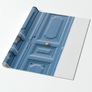BRAUNE HOLZVERKLEIDETE TÜREN GESCHENKPAPIER