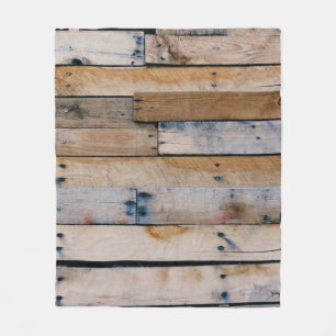 Braune Holzwand Fleecedecke