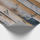 Braune Holzwand Geschenkpapier (Ecke)