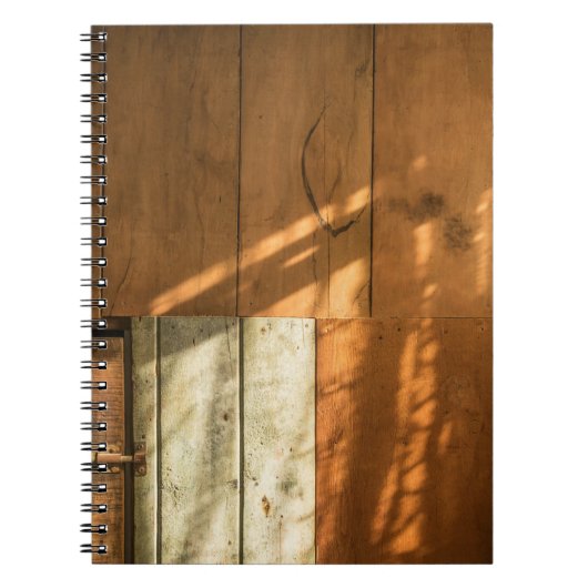 Braune Holzwand Notizblock (Vorderseite)
