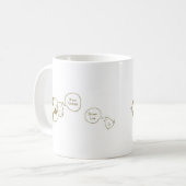 braune Huhnbraunkuh Kaffeetasse (Vorderseite Links)