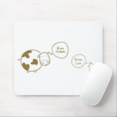 braune Huhnbraunkuh Mousepad (Mit Mouse)