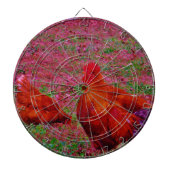 Braune Hühner im Lila Gras Dartscheibe (vorne)