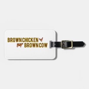 Braune Hühnerbraun Gepäckanhänger