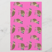 Braune Hyänen Briefpapier (Rückseite)