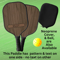 Braune Imitat Holzblende Add Name Monogram Team