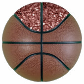 Braune Imitate Glitzer Glitzern Basketball (Rechts)