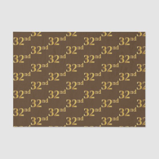 Braune, Imitate Gold 32. (32.) Veranstaltung Seidenpapier (Vorderseite)