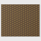 Braune, Imitate Gold 4. (4.) Event Wrapping Paper Geschenkpapier (Flach)