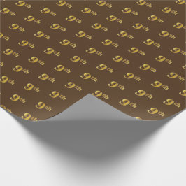 Braune, Imitate Gold 9. (9.) Event Wrapping Paper Geschenkpapier