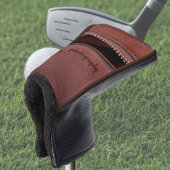 Braune Imitate Leather Stilvoll Personalisiert Golf Headcover