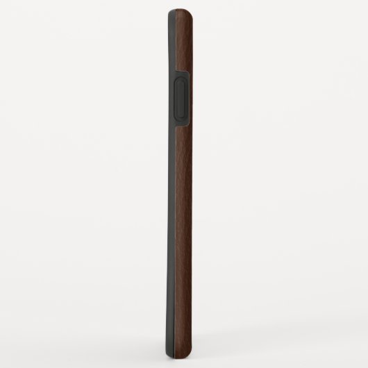 Braune Imitate Ledermonogramm Case-Mate iPhone Hülle (Hinten/Rechts)