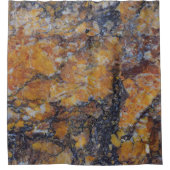 Braune Imitate Marmorstein Duschvorhang (Vorderseite)