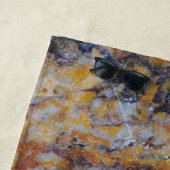 Braune Imitate Marmorstein Strandtuch (Beispiel)