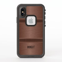 Braune Imitate Metallstruktur