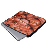 Braune Kaffeebohnen geröstet Laptopschutzhülle (Vorne Knopf)