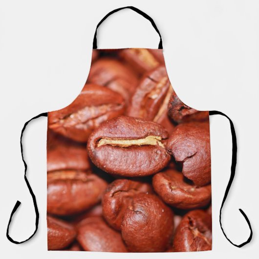 Braune Kaffeebohnen geröstet Schürze (Vorderseite)