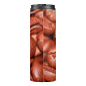 Braune Kaffeebohnen geröstet Thermosbecher (Rückseite)