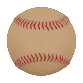 Braune Kalligrafie mit Monogramm minimalistisches  Baseball (Rückseite)