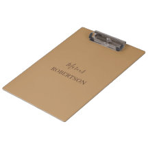 Braune Kalligrafie mit Monogramm minimalistisches