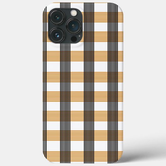 Braune Karierte Karo-Muster Case-Mate iPhone Hülle (Rückseite)