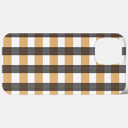 Braune Karierte Karo-Muster Case-Mate iPhone Hülle (Rückseite (Horizontal))
