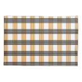 Braune Karierte Karo-Muster Kissenbezug (Rückseite)