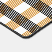 Braune Karierte Karo-Muster Schreibtischunterlage (Ecke)