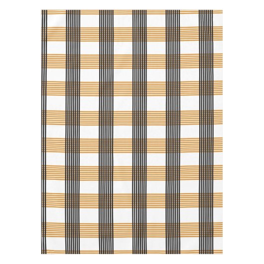 Braune Karierte Karo-Muster Tischdecke (Vorderseite)
