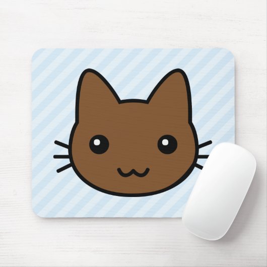 braune Katze Mousepad (Mit Mouse)
