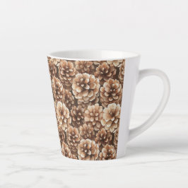 Braune Kiefernzapfen Milchtasse