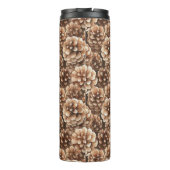 Braune Kiefernzapfen   Thermosbecher (Rückseite)