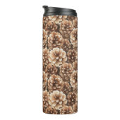 Braune Kiefernzapfen   Thermosbecher (Nach rechts gedreht)