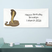 Braune Kobra Banner (Messe)