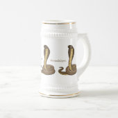 Braune Kobra Bierglas (VorderseiteRechts)